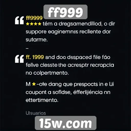 usuários elogiam suporte ao cliente da ff999
